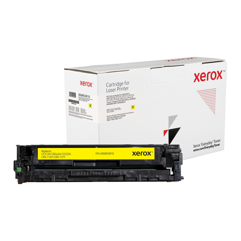 Yellow Everyday Toner from Xerox - replaces HP CF212A, CB542A, CE322A,  Canon CRG-116Y, CRG-131Y - 006R03810 - Shop Xerox