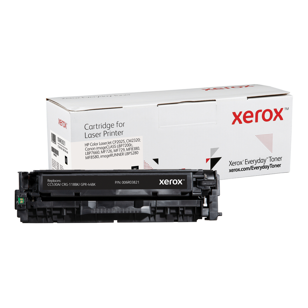 sammensværgelse Blinke butik Black Everyday Toner from Xerox - replaces HP CC530A, Canon CRG-118BK,  GPR-44BK - 006R03821 - Shop Xerox
